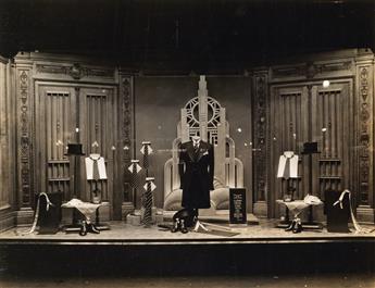 (WINDOW DISPLAYS) Thick album with more than 220 photographs of window display tableaux at Kleinhans Department Store in Buffalo, New Y